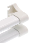 K 5167 36 Inch Steel Reinforced White Vinyl Push Bar For Hinged Swinging Screen Doors Heavy Duty Mount With Screws or Tape