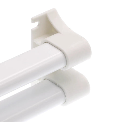 K 5167 36 Inch Steel Reinforced White Vinyl Push Bar For Hinged Swinging Screen Doors Heavy Duty Mount With Screws or Tape