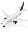 Delta 1/400 Scale Airplane Model For Collection And Display With Alloy Body And Plastic Base 5.6 Inches Long 5 Inch Wingspan
