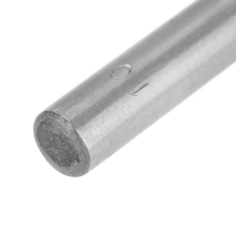 Close-up of a hollow steel punch from the 2Mm Leather Oval Hole Punch Kit, 9 Piece Carbon Steel Hollow Punch Set for Leatherwork and Crafts.