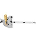 Heavy Duty Brass Handle Miter Gauge Built For The Workshop Dead On Accuracy For Table Saws Router Tables with 27 angle stops.