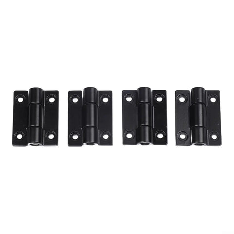 Beefy Adjustable Torque Damping Hinge Set Of 4 Zinc Alloy Flat 360 Degree Positioning Hinges Black 26x22MM