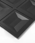 Drop Ceiling Tiles 24x24 Inch Pack Of 12 White PVC Panels showing geometric pattern close-up