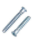 Five Pack M7 Cross Countersunk Flat Head Wood Screws Zinc Plated Self Tapping Confirmat Screws For Furniture M7x58mm Durable Carbon Steel
