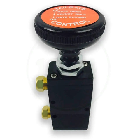 Top view of BAV015 4 Way 3 Position Manual Air Valve With Five 1 Quarter Inch NPT Ports for tailgates and pneumatics control