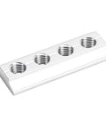 Heavy Duty Truck Bed T Slot Nuts 8mm Tie Down Hardware Easy Slide Into L Track with four threaded openings for secure cargo.