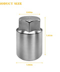 Heavy Duty Wheel Lock Nut Removal Tool Kit With Anti Theft Socket Adapter dimensions and chrome steel construction
