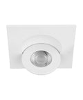 Top Tier Two Inch Led Recessed Lighting Trim Bulk Pack Of 24 Adjustable Gimbal Downlights Emitting 3000k Warm White With 530 Lumens Heavy Duty Slick White Finish For Tight Ceilings Ic Rated And Airtight, Adjustable downlight trim.