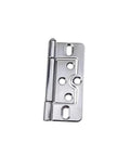 Rotating Concealed Door Hinges For Cabinets And Wardrobes, Heavy Duty Iron Flat Hinge 1Pc in silver, close-up view