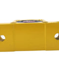 Industrial Pneumatic Air Turbine Vibrator High Speed Wheel Type GT 10 Series 1 Eighth Inch Port Silent Operation Durable Aluminum Body With Hard Coated End Plates Great For Food Grade And Pharmaceutical Use, yellow side view