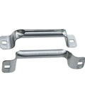 Heavy Duty Garage Door Pull Handles 2 Pack Replacement For Bottom Lift, Suitable For Sliding Barn Shed Doors, Solid Steel With Galvanized Finish, Silver