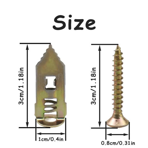 Zero Hassle Self Drilling Drywall Anchors And Screws Kit 200 Piece Game Changer Wall Mounting Hardware For TV Brackets Shelving Cabinets Renters Favorite Quick Grip Rust Proof Zinc Finish