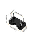 DIP IC Socket Adapter Kit For PCB Soldering 2.54mm Pitch With 4 Round Pins, side view dimensions 10x5x7.5mm