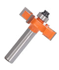Top Notch 4 Wing Router Bit For Clean Slots In Pine And Particle Board High Carbon Steel Anti Backlash Design With 8mm Shank angled view