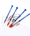Dope Silver Conductive Glue Paste For PCB Repair And Electronics Fixing 0.2ml 0.25ml 0.3ml 0.5ml Set 4 syringes with blue plungers