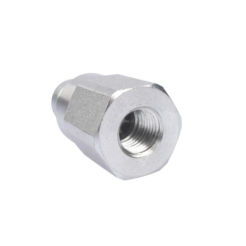 GELUOXI 1/4 in NPT hydraulic quick-connect coupler body, flat-face, silver metal, female threads