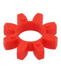 Polyurethane Open Center Spider Shaft Coupling Insert For Machinery Drives, Conveyors And Pumps, Heavy Duty Flexible Red Urethane Coupler