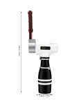 Badass Cordless Belt Sander With Brushless Motor And Rotating Head For Wood Or Sheet Metal Works with ten spare sanding belts shown side view.
