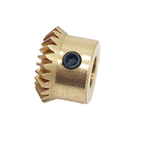 0.4 Module Straight Bevel Gear Copper 0.4M 90 Degree Miter Pinion 1 To 1 Transmission Conical Bevel Gear For DIYers, Smooth Torque Transfer, Precise Operation, Easy Mounting, 12T 1MM Bore