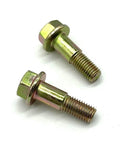 Heavy Duty Crank Position Sensor Shoulder Bolts Set of Two For Jeep Cherokee Xj Wrangler Tj Yj Comanche Zj Engine Swap close-up of yellow zinc coated bolts
