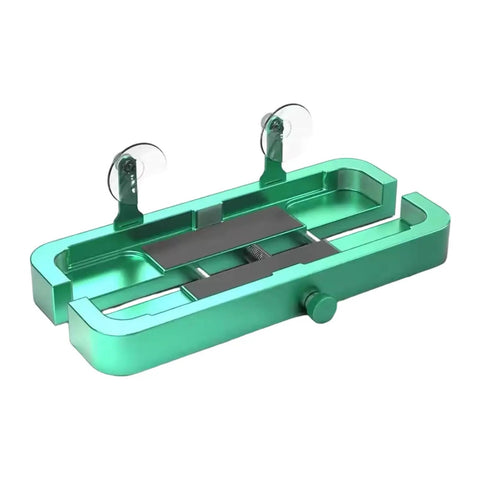 Stainless Steel Phone Disassembly Fixtures With Antislip Clamp For Electronics Repair, adjustable tool in metallic green