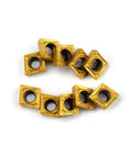 Carbide Turning Inserts CCMT060204 Multilayer Coated For CNC Lathe Turning Fast Cutting Speeds Long Life Low Friction Ideal For Steel Cast Iron