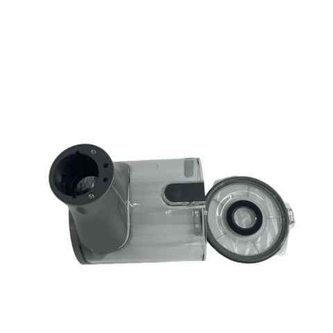 Heavy-Duty High Capacity Dust Cup For Dreame R20 Handheld Vacuum Replacement Part with open lid, washable transparent design