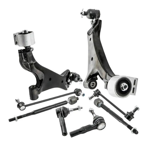 Lower Control Arm Suspension Kit With Ball Joints Sway Bar Links And Tie Rods For Chevrolet Equinox And GMC Compatible With Parts 15779960 15779961 Automotive Replacement Control Arm Bushing Kit displayed