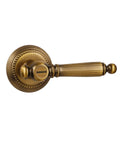 Antique Brass Door Lever Privacy Handle, 1 Pack Zinc Alloy, Fits Most Doors, Built To Last Interior Privacy Thumb Turn Lock