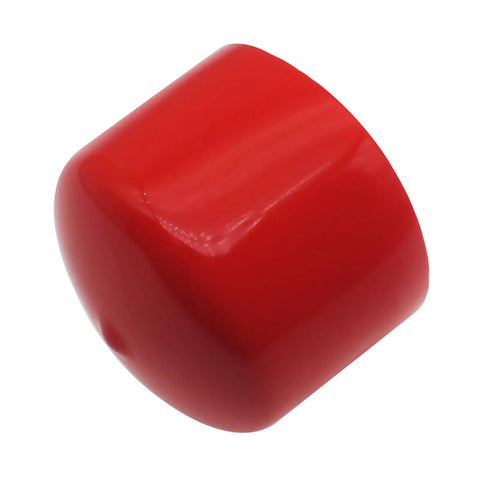 Front view of Four Pack 1.98-Inch Red Rubber Bearing Caps For Trailer Wheel Hub Dust Covers Keep Bearings Clean And Lubricated