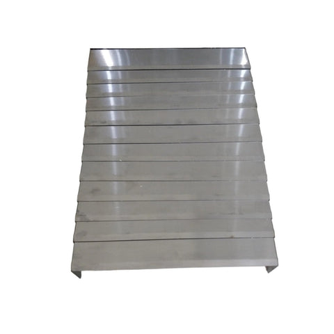 Flexible Accordion Bellows Three Sided Armored Slideway Guard for Industrial Machines with Heavy Duty Tri Proof Nylon and PVC Support