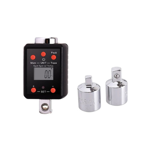 Digital Torque Meter Adapter High Precision Electronic Torque Wrench Tester 1.5-1000Nm Mini Manipulator Tool For Ratchet Adjustment Quick Snap On Calibration Gauge For Tight Spaces Pro Mechanic Gear
