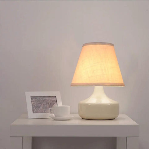 White Barrel Lamp Shade For Table And Floor Lamps Small 6x10x7.5 Inch Fabric Cloth Spider Fitter Replacement on white table