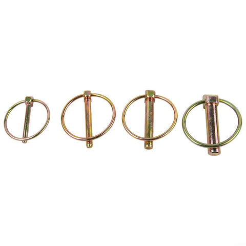 Dowel Pin Set With 50 Pieces And Four Sizes Heavy Duty Safety Spring Pins With Locking Rings for tractors and trailers