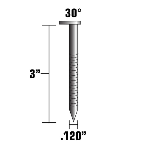Heavy Duty 3 Inch Ring Shank Clipped Head Framing Nails Paper Tape Hot Dipped Galvanized For Sheathing And Pressure Treated Wood