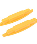 Tbest Magnetic Stud Finder with Powerful Magnet, two durable yellow tools for locating nail heads, made of ABS material.