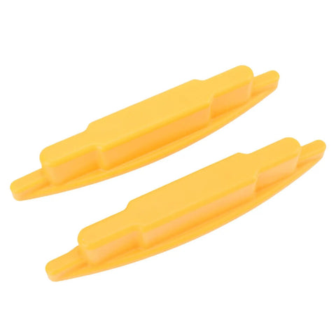 Tbest Magnetic Stud Finder with Powerful Magnet, two durable yellow tools for locating nail heads, made of ABS material.