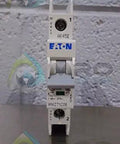 Top Notch Miniature Circuit Breaker With Slick Gray Finish delivering six amp single pole protection for 277 and 480 volt AC panels.