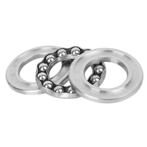 Low Noise High Speed Plane Axial Ball Thrust Bearing 51103 5 Pack With Bearing Steel Construction For Heavy Duty Industrial Machinery Maintenance And Equipment Upkeep, three-ring view
