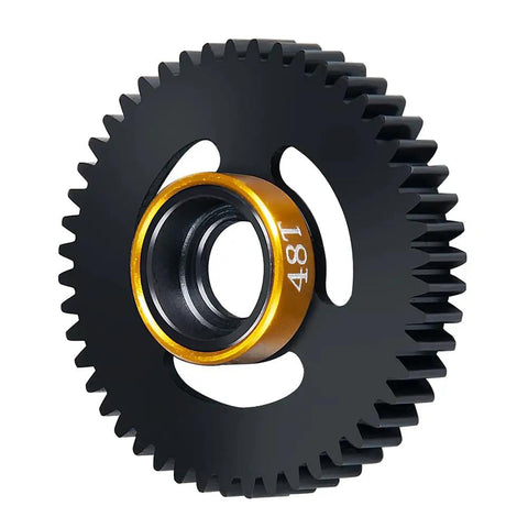 Rc Carbon Steel Spur Gear Set 48P 45T 48T 55T For One Sixteenth Traxxas Rally 4WD Summit VXL ERevo Slash Upgrade Part Gear Built Tough Lightweight High Wear Resistance Long Lasting Performance, 48T gear
