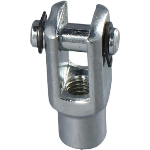 Heavy Duty Iron Air Cylinder Rod Clevis End Y Connector 28mm Length M6x1 Female Thread 2 Pack Durable Pneumatic Joint For 16mm Bore Cylinders Built Tough, iron clevis