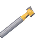 Fabater Keyhole Router Bits Set For Backlash Free T Slot And Sealed Bearing 1/4 Inch Shank with yellow dual blade cutter.