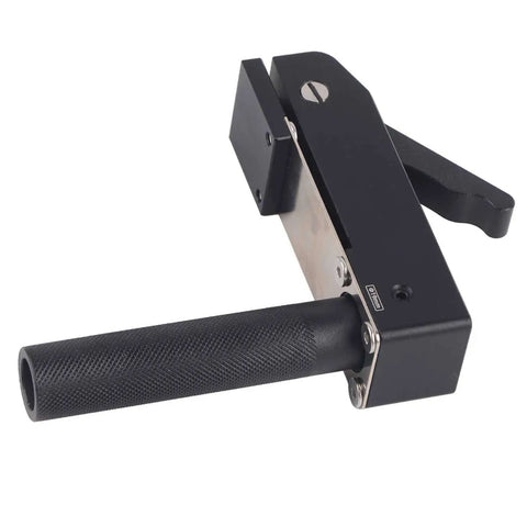 Beefy Bench Dogs Clamp For Woodworking, Aluminum Alloy Body With Stainless Steel Hardware, side view, adjustable clamp handle