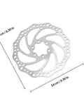 Premium Aluminum Mechanical Disc Brake Kit For Mountain Bikes With Dual Knob Calipers And Full Front Rear Rotor Set - 16 cm rotor
