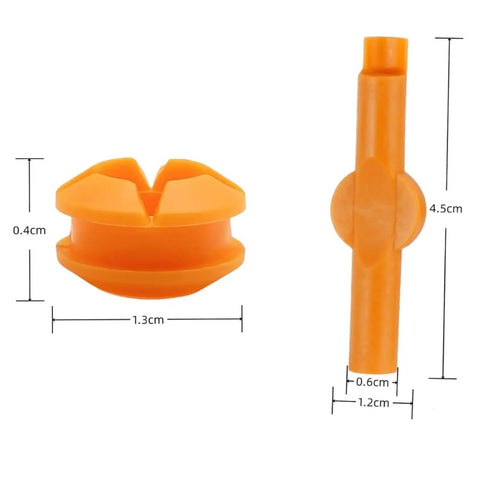 Beefy Transmission Shift Linkage Bushing Kit Fits Infiniti QX56 QX80 Nissan Pathfinder Frontier Titan Xterra Suzuki Equator OE Number 134193 Three Piece Replacement, orange plastic bushings with 1.3cm and 4.5cm dimensions