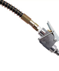 Professional Grade 30 Ton Air Hydraulic Shop Press With Precision Gauge And Adjustable H Frame Design For Garage Floor Ready Builds And No Sweat Bearing Bushing Ball Joint Removal Jobs air hose connector with metal fittings and spring detail.