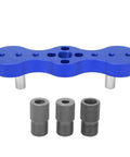Pro Grade Dowel Drill Guide Jig For Woodworking With Aluminum Alloy Construction And Cr12 Steel Bushings, Precision Hole Positioner