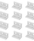 Heavy Duty 12 Pack 4 Hole Slotted Inside Corner Brackets For 2020 And 2040 T Slot Aluminum Profiles L Shaped Mounts