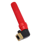 Heavy Duty 400-500A Welding Electrode Holder With Pure Copper Nozzle And Rock Solid Handle For Quick Rod Swaps On Arc Welding Jobs That Get Tough In The Shop, featuring red ergonomic grip.