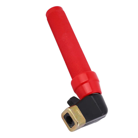Heavy Duty 400-500A Welding Electrode Holder With Pure Copper Nozzle And Rock Solid Handle For Quick Rod Swaps On Arc Welding Jobs That Get Tough In The Shop, featuring red ergonomic grip.